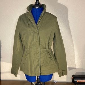 Olive & Oak army green drawstring jacket